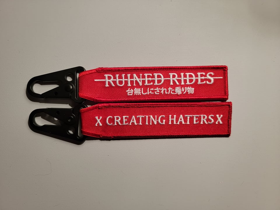 Ruined Rides Keytag (RED)